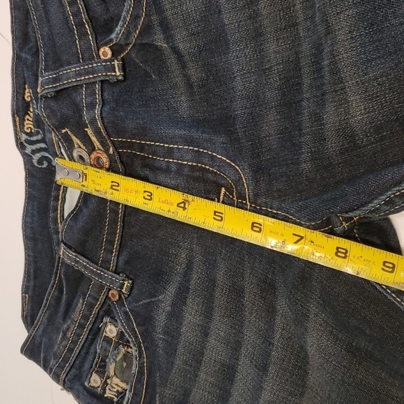 Miss Me Jeans Womens Size 28 Dark Blue Camoflauge pockets - Picture 13 of 15